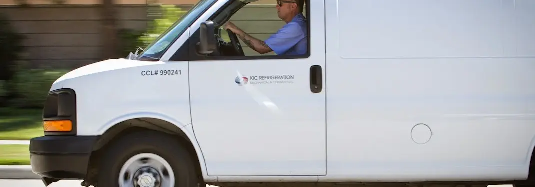 KIC Refrigeration service vehicle serving Wells area